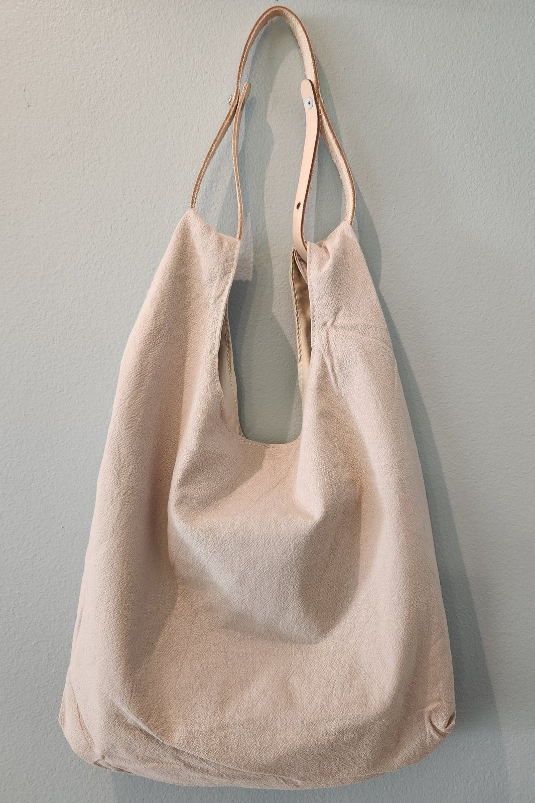 Cartera lino Beige