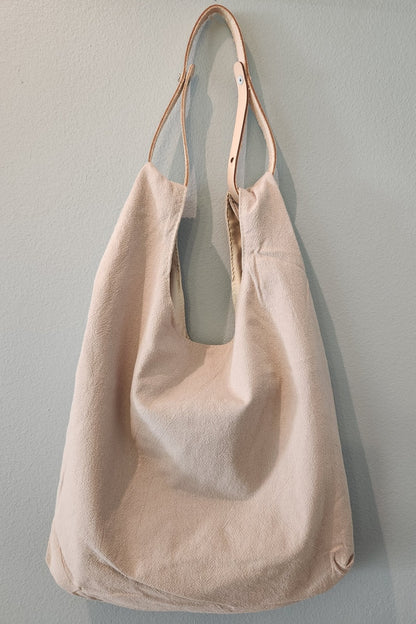 Cartera lino Beige