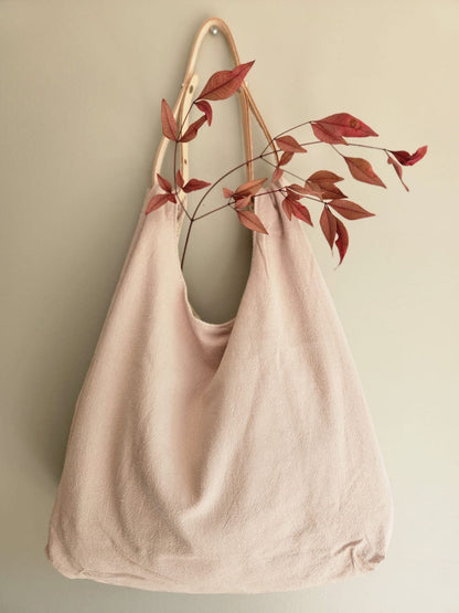 Cartera lino Beige