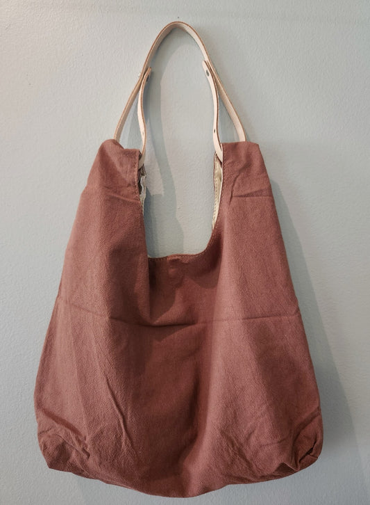 Cartera lino Terracota