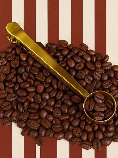 Cuchara Dosificadora con clip para café  17,5 cm largo