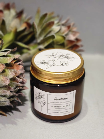 Vela tapa dorada aromática