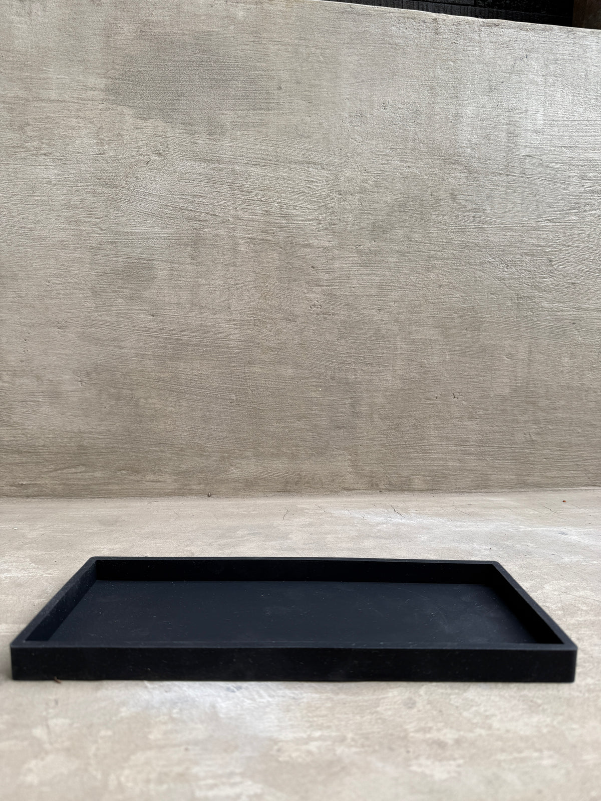 Base rectangular de silicona negra