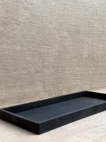 Base rectangular de silicona negra