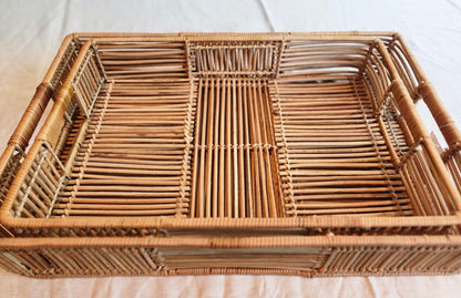 Bandeja rectangular fibra natural XL