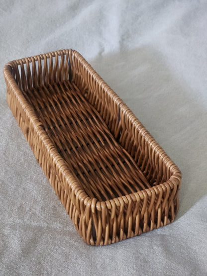 Canasto rattán rectangular