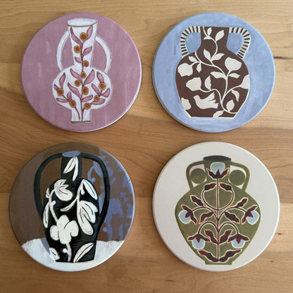 Set 4 posavasos — Jarrones